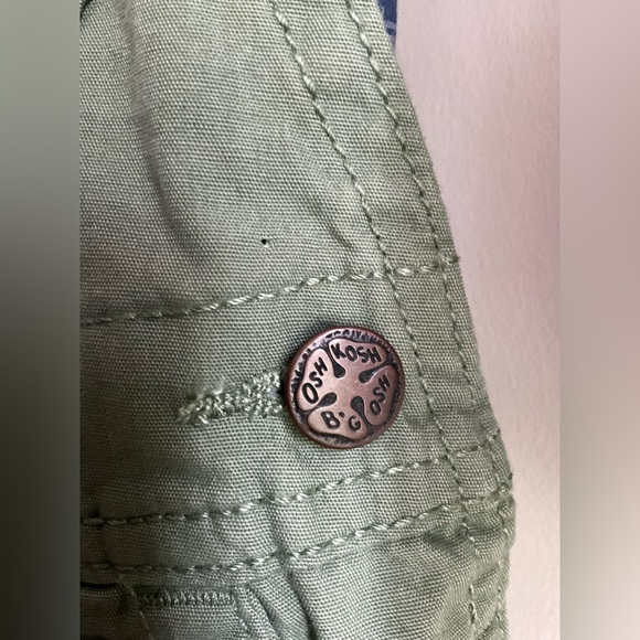 NWOT 2 piece set Oshkosh Overalls + Button Down bodysuit shirt, 18 mo, MSRP $70 - Picture 9 of 15